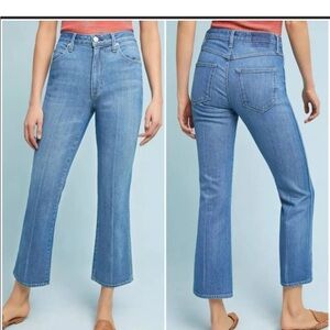 AMO Bella Blue Jay High Rise Capri Crop Skinny Kick Flare Boot Bootcut Jeans 32